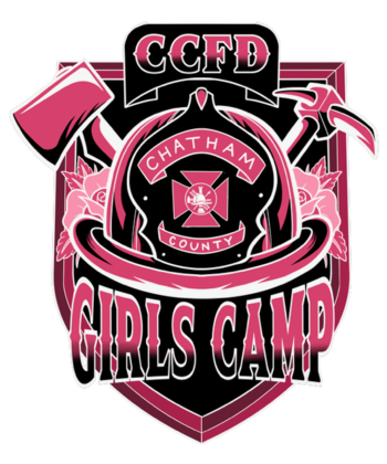 CCFD Girls Summer Fire Camo pink and black fire helmet with an ax and Halligan bar