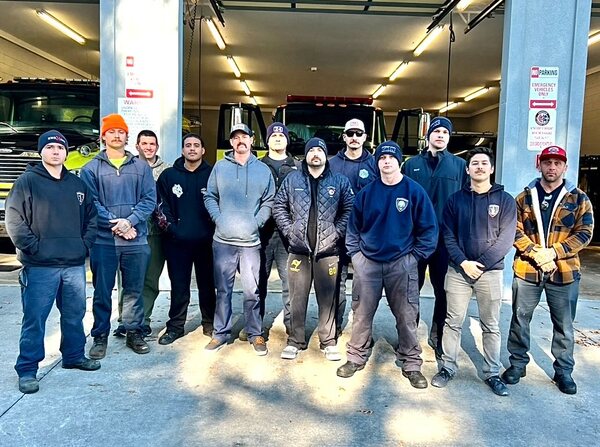 CCFD Swift Water Technical Rescue Team members
