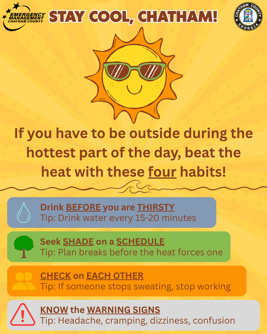 Stay Cool, Chatham County