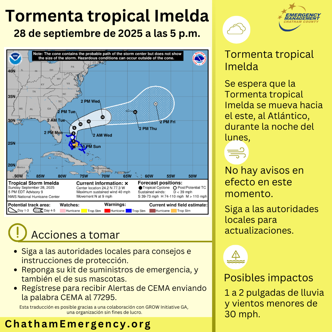 092825 5 PM TD9 update - Spanish.png