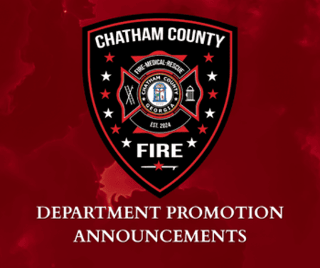 CCFD patch with department promotion announcements text