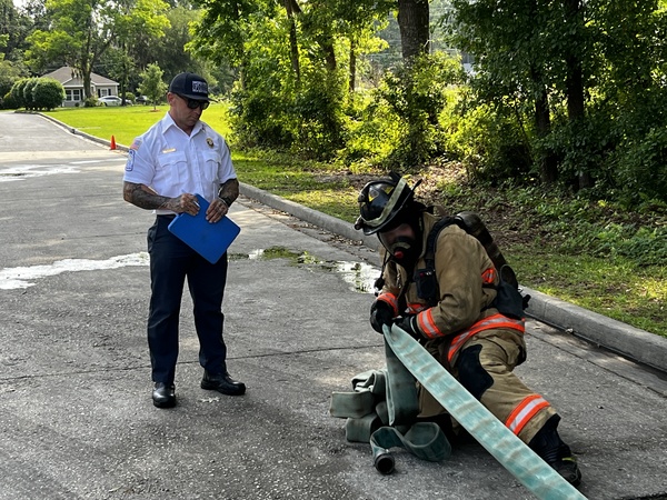 Captain Andrew Ulmer scores an FTO candidate