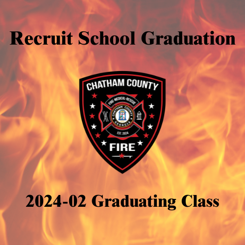 Chatham County Fire patch, recruit school 2024-02 graduation