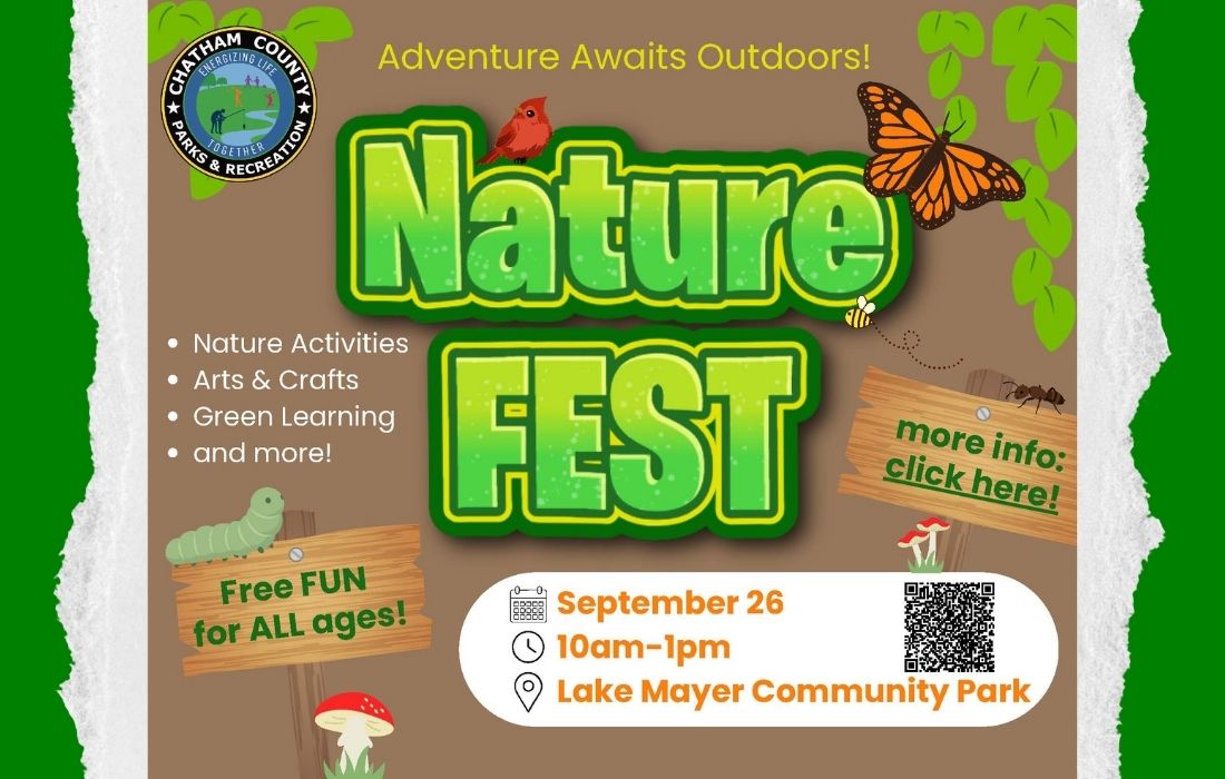 Nature Fest: Saturday, September 26 from 10 a.m. to 1 p.m. at Lake Mayer.Nature activities, arts and crafts, green learning and more! Free fun for all ages.